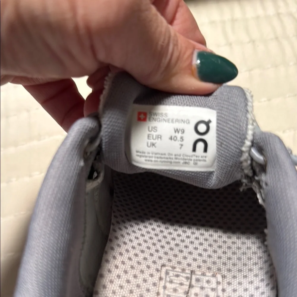 On Running Women's Gray Sneakers - Picture 6 of 6